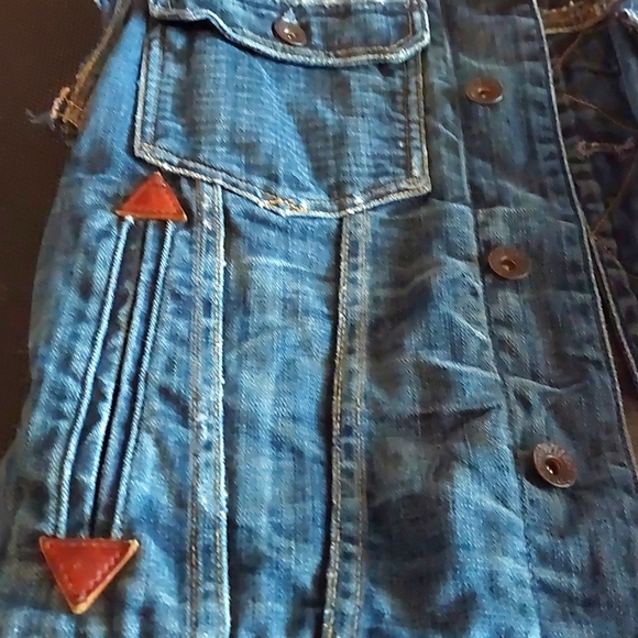 SALE! GUESS Los Angeles vintage denim vest - Picture 7 of 12